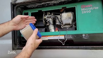 Onan 2800 microlite generator air filter element and retainer clip install