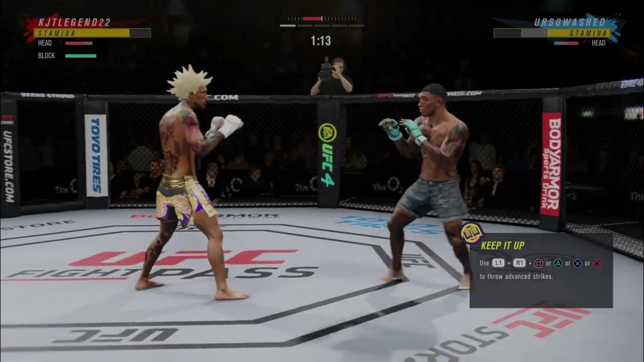 UFC 4 Spinning Heel Kick Knockout with CAF!!! YouTube