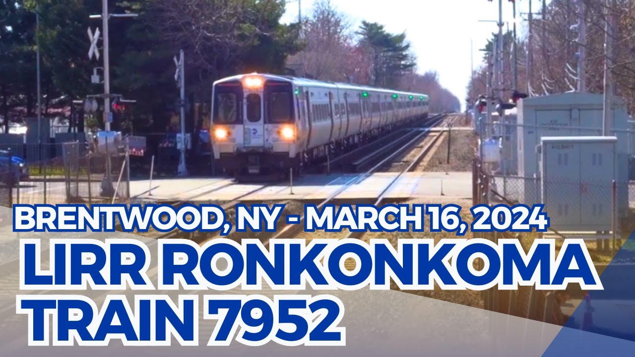 LIRR Kawasaki M9s @ Brentwood: Ronkonkoma Train 7952 | March 16, 2024 ...