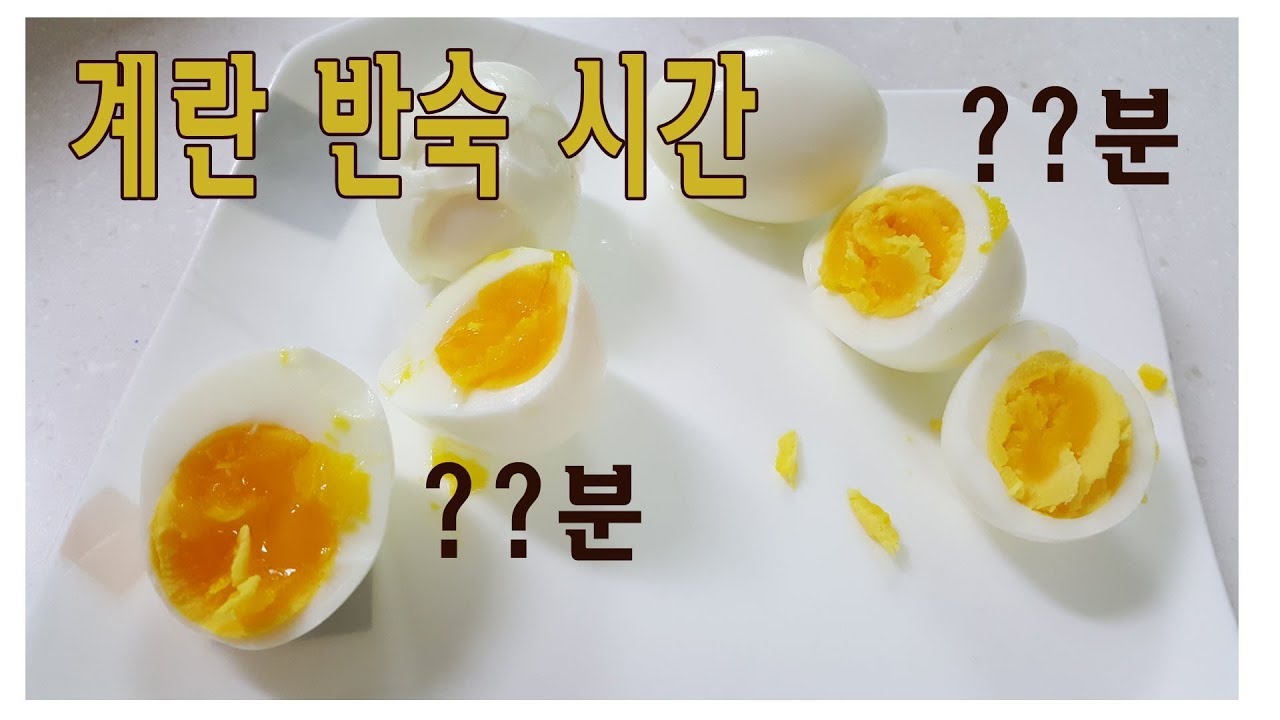 계란 반숙 삶기/시간 - Youtube