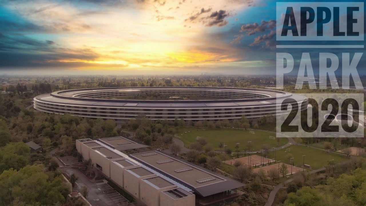 The Silent Circle~Apple Park 2020 By Drone~Closed~Covid-19
