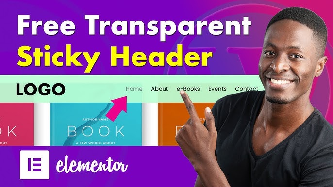 How To Create Elementor Sticky Transparent Header