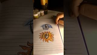 Between the Sun and Moon, my art found its soul ☀️🌙✨ #sunandmoon #moonart #sunart #eyeart