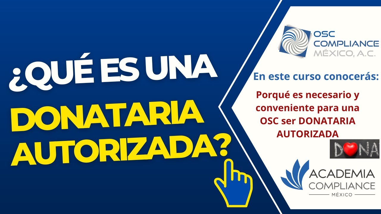 Qué es una donataria autorizada
