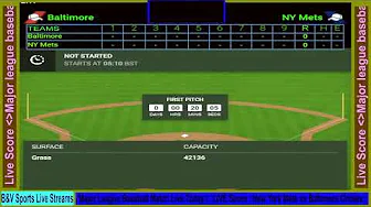 🔴LIVE Score : New York Mets vs Baltimore Orioles | MLB Major League Baseball Match  08/21/24 | thumbnail