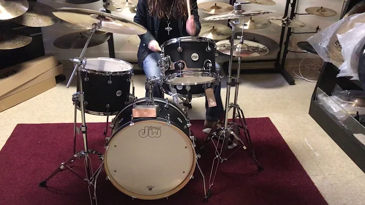 Dw Frequent Flyer with Zildjian A Custom Cymbals Set Up- 247drums
