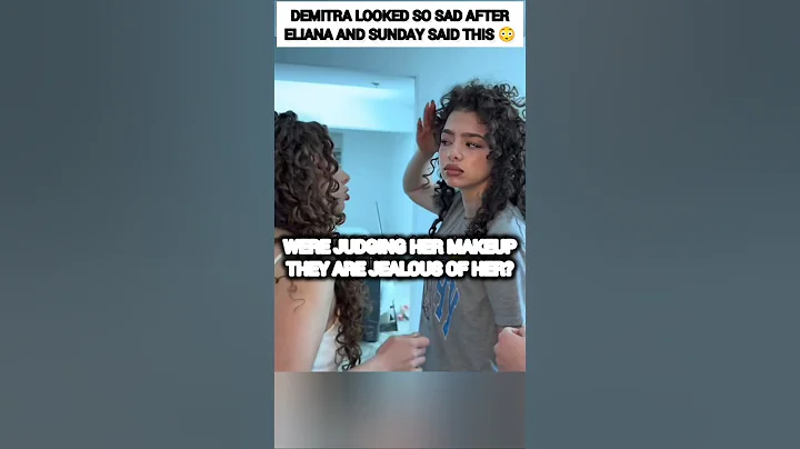 Demitra Kalogeras LOOKED SO SAD after Eliana and Sunday said this😳#kalogerasisters #trending #shorts