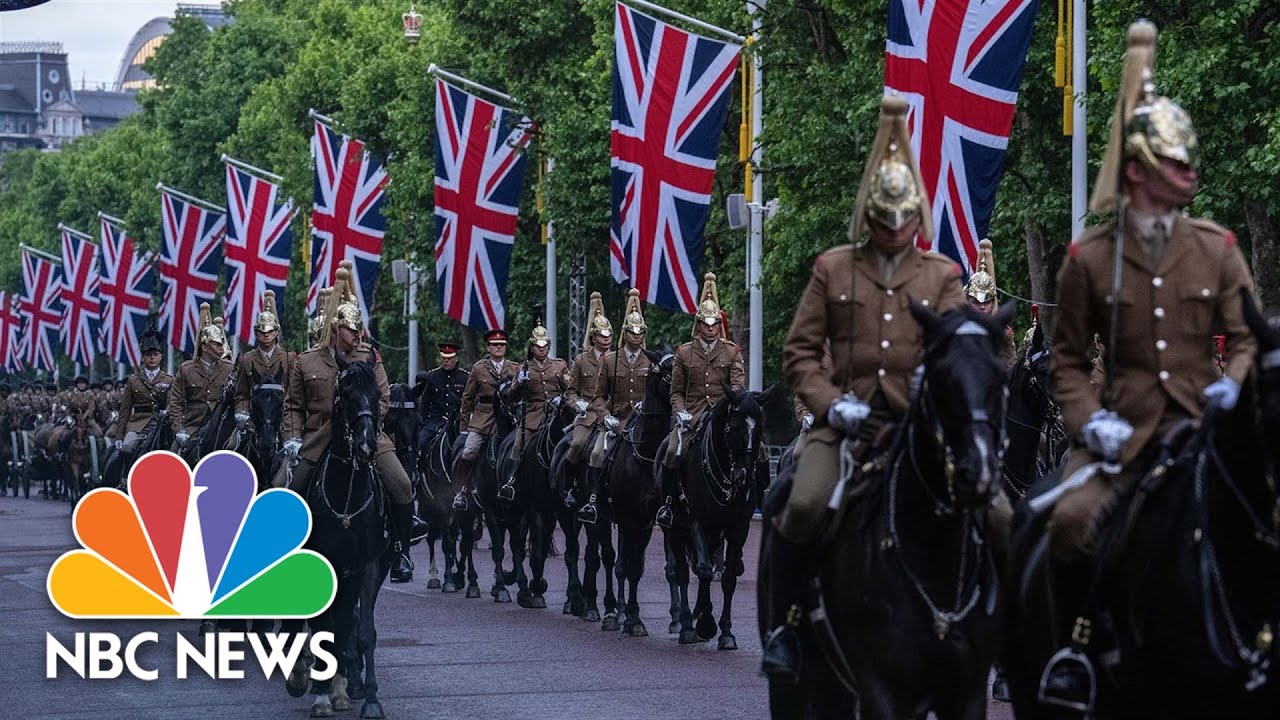 British Military Rehearse For Queen's Platinum Jubilee Pageant
