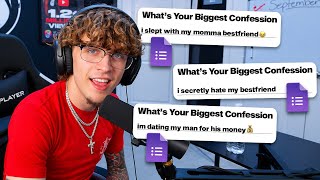 Shvfty Does Anonymous Confessions With Viewers! (HILARIOUS)