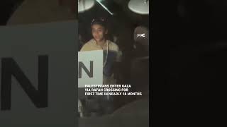 First Palestinians Enter Gaza Through Reopened Rafah Crossing