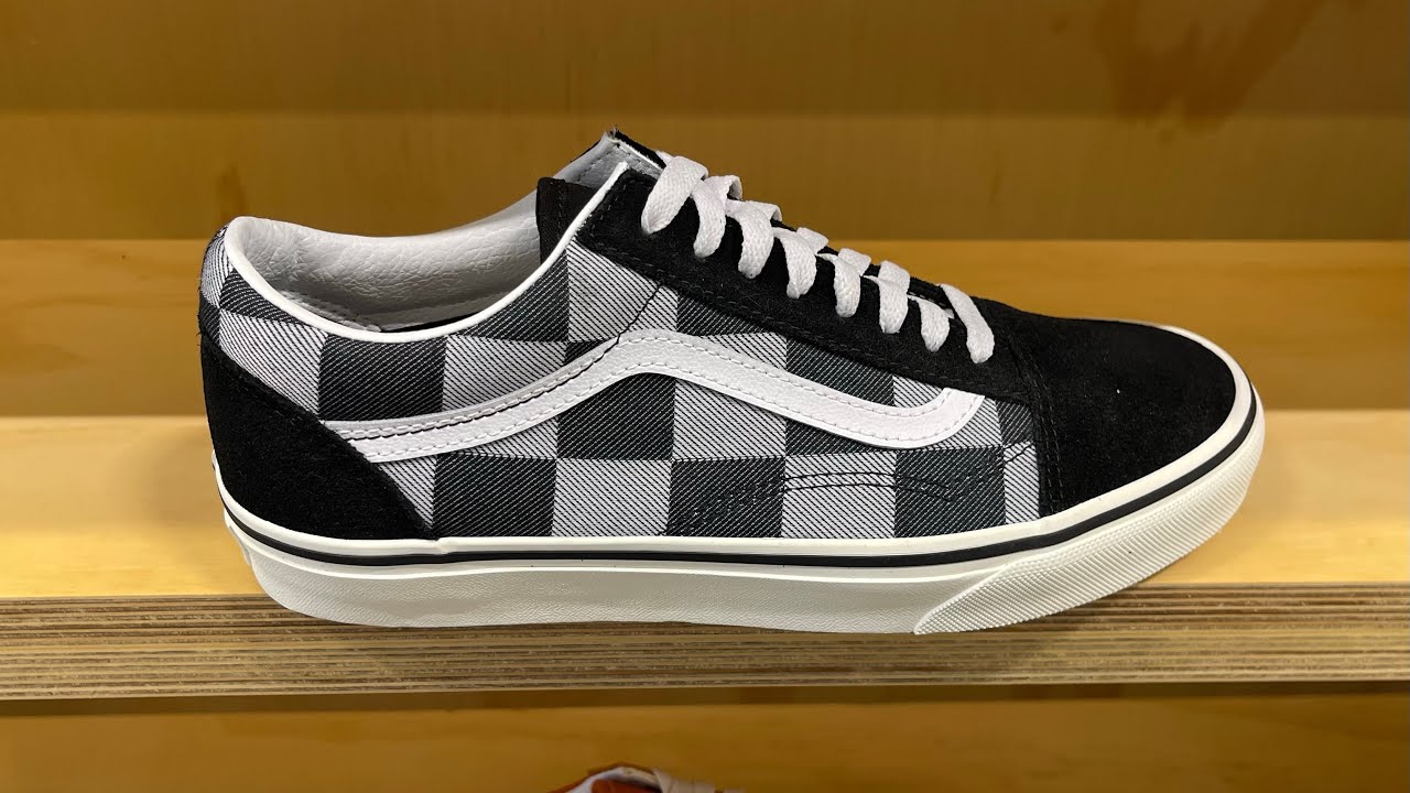 Vans Old Skool (Mono Checkboard Black) - Style Code: VN000D5NBMA-BLK