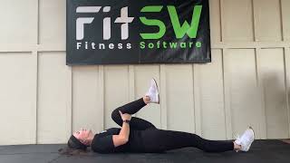 Lying Single Leg Hug Exercise Demo How-to