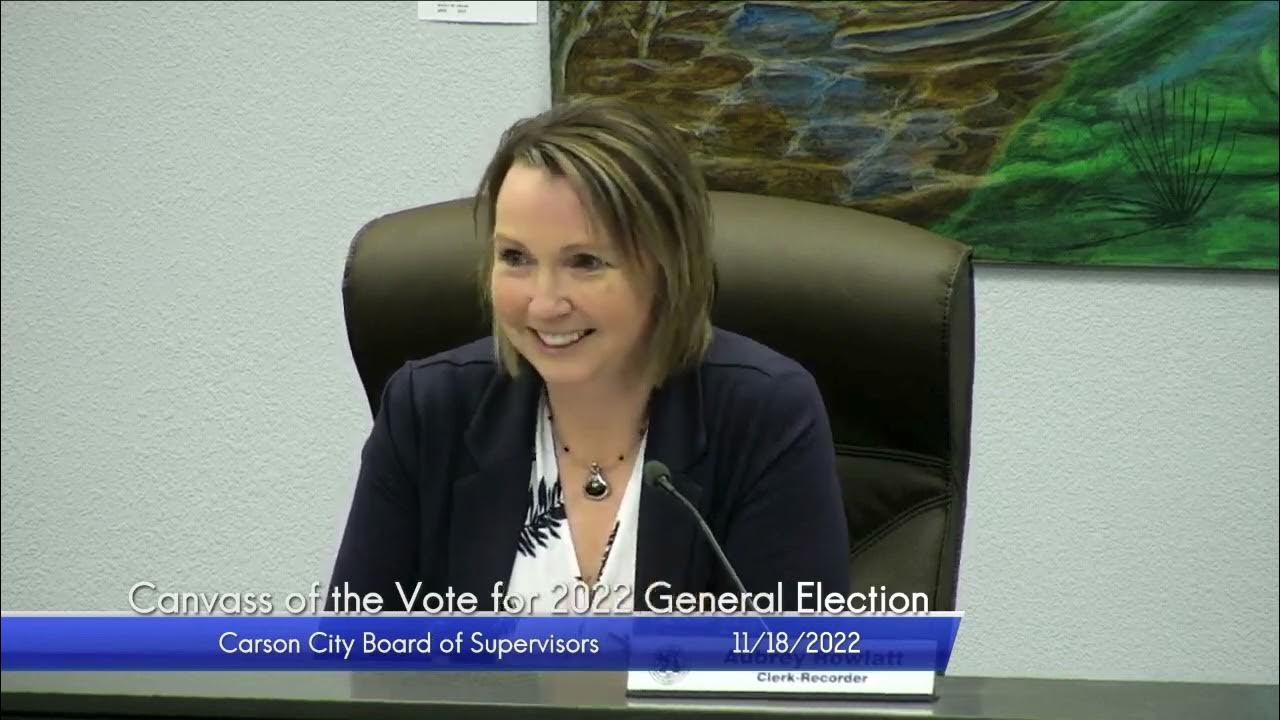 Carson City NV 2022 Elections are now Official Scott Hoen, Carson