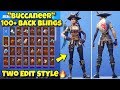 NEW "BUCCANEER" SKIN Showcased With 100+ BACK BLINGS! Fortnite Battle Royale (BUCCANEER SKIN COMBOS)