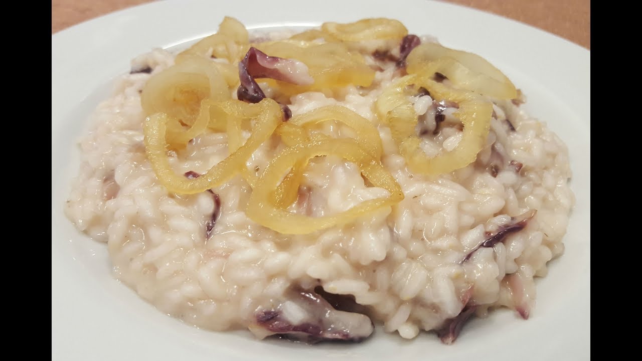 RISOTTO AL RADICCHIO CON CIPOLLA CARAMELLATA E SCAMORZA AFFUMICATA⭐RITA CHEF.