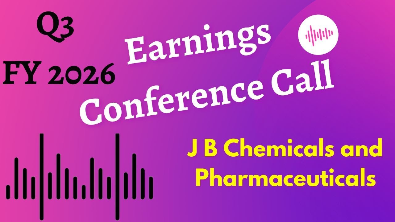 J B Chemicals and Pharmaceuticals share Q3 FY2026 Earnings Conference Call ||