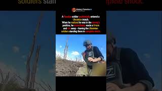Russian Soldier Accidentally Walks Into Ukrainian Trench #history #usa #war