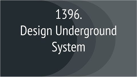 Design Underground System (Leetcode 1396)