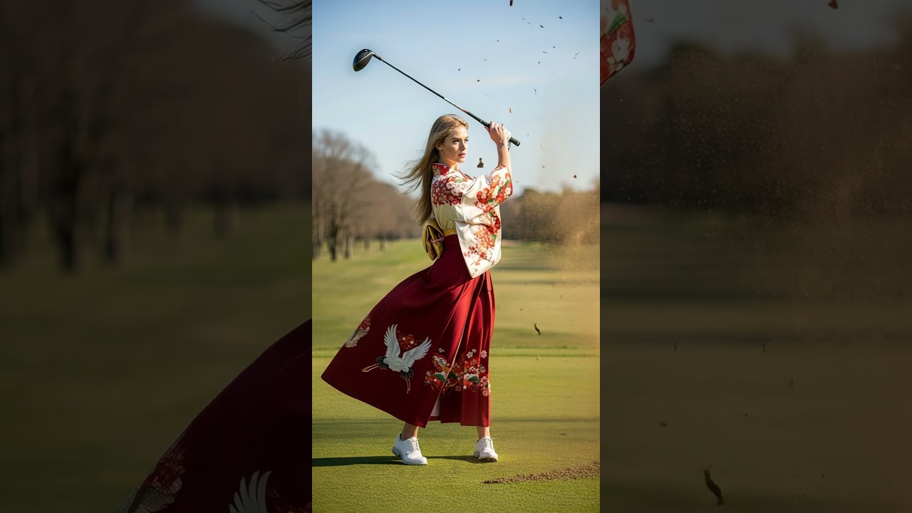 ⛳Stunning Female Golfer’s Perfect Swing l Beauty & Powerful Shot8 | Viral Golf 