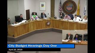 City of Santa Fe Budget Hearings 2019 Day 1