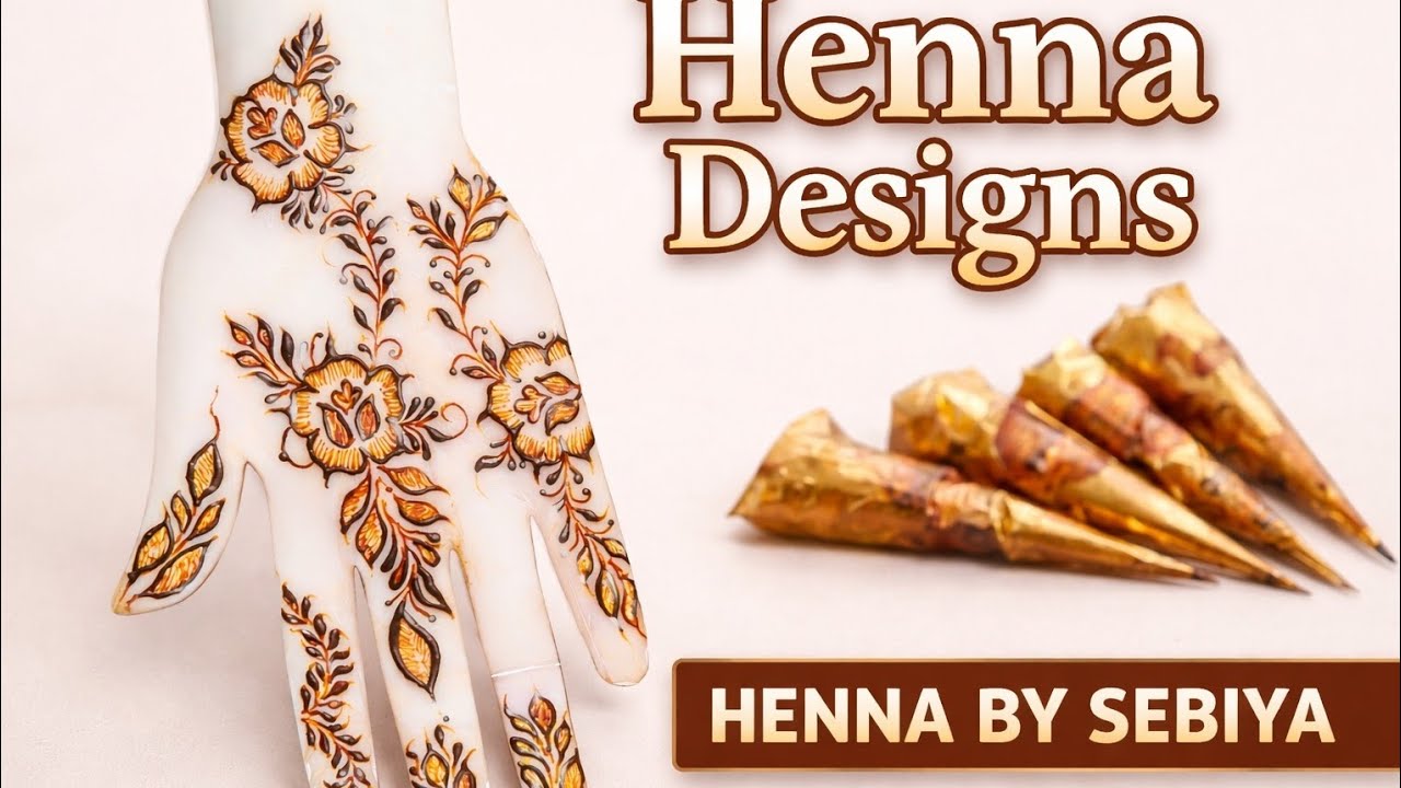 Easy Floral Mehendi Design for Hands | Simple Mehndi | Henna by Sebiya