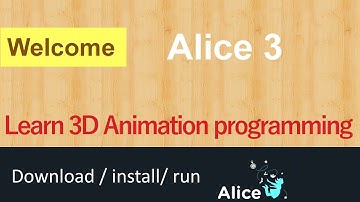 3D Animation with Alice 3 - Welcome