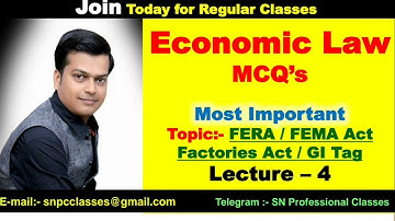 Economic Law MCQ | mcq on economic law | economic law objective questions | B.com mcq | Bcom 3rd yr