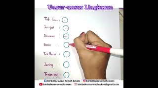 UNSUR-UNSUR LINGKARAN || MATEMATIKA KELAS 5 SD/ MI|| BIMBEL KURSUS RUMAH SUKSES