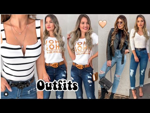 OUTFITS CASUALES CON JEANS Y BLUSAS? LOOKS CASUALES Y CÓMODOS PARA DIARIO  MODA MUJER - YouTube