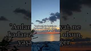 Hayat Bazen Ağır Gelir... Ama Anlam Kattığın Her An, Bir Değeri Vardır.