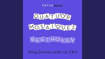 String Quartet in A Major, Op. 18 No. 5: II. Menuetto - Trio