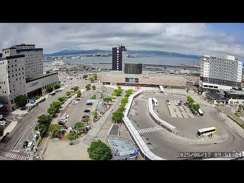 【Live-Japan】函館駅前ライブカメラ① #函館 #HAKODATE #函館湾 #JR函館駅