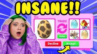 TRADING ONLY *SAFARI EGGS* to see WHAT IT'S WORTH! INSANE TRADE PROOFS DIAMOND EGGS! Adopt Me Roblox