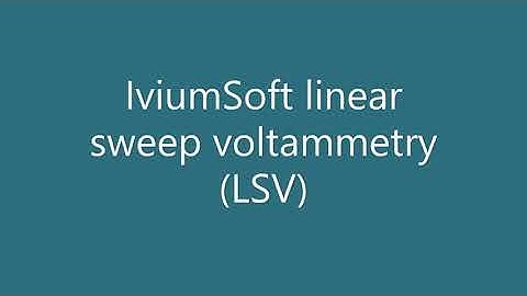IviumSoft - LSV standard measurement