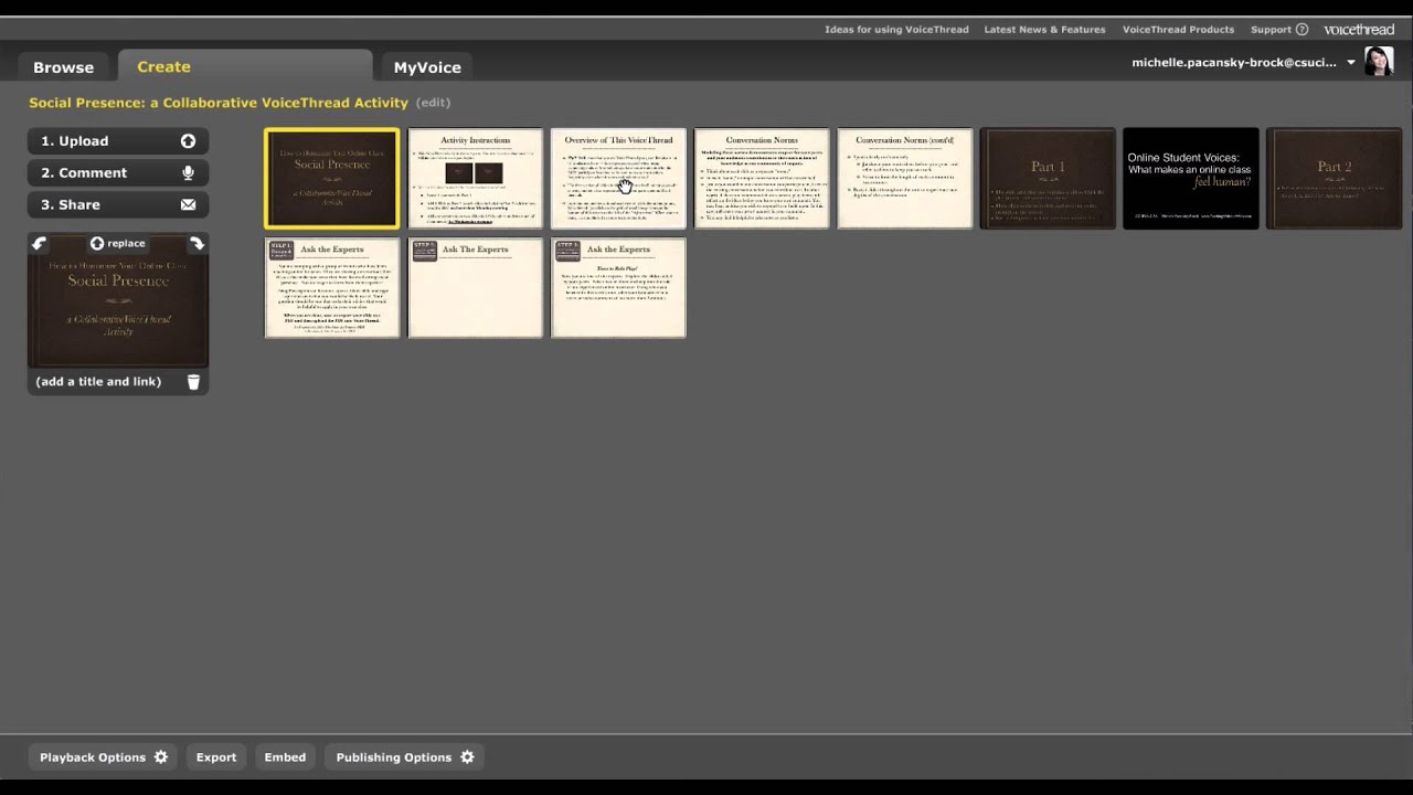 how to make voicethread presentation