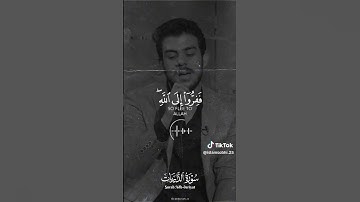 تلاوه تقشعر منها الأبدان#اكسبلور #القارئ إسلام صبحي #مصرالعراق ففرو إلى الله #اكسبلورر