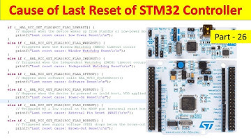 26 STM32 Find Out Why Your MCU Reset || Watchdog, Power, Software ||