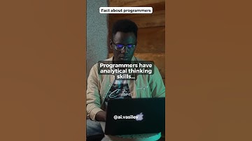 Programmers have analytical thinking skills...