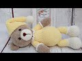 طريقة كروشية دبدوب بخيط القطيفة اميجرومي الجزء الاول Crochet Amigurumi Teddy Part 1 Bear Tutorial 