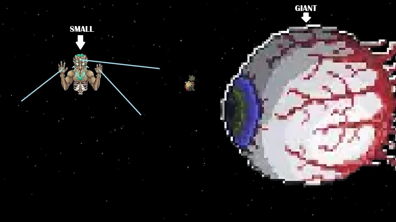 Terraria Master Mode but every enemy is randomly sized... - YouTube