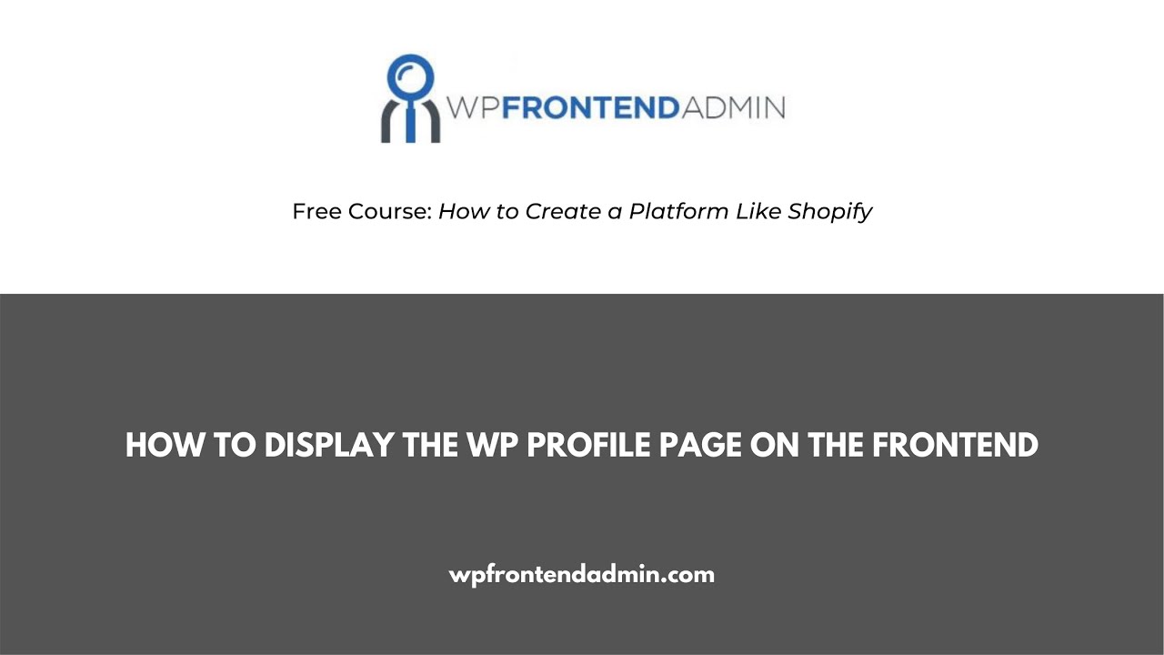 14 How To Set Up The WordPress Profile Page On Frontend Dashboard 14 how to set up the wordpress profile page on frontend dashboard