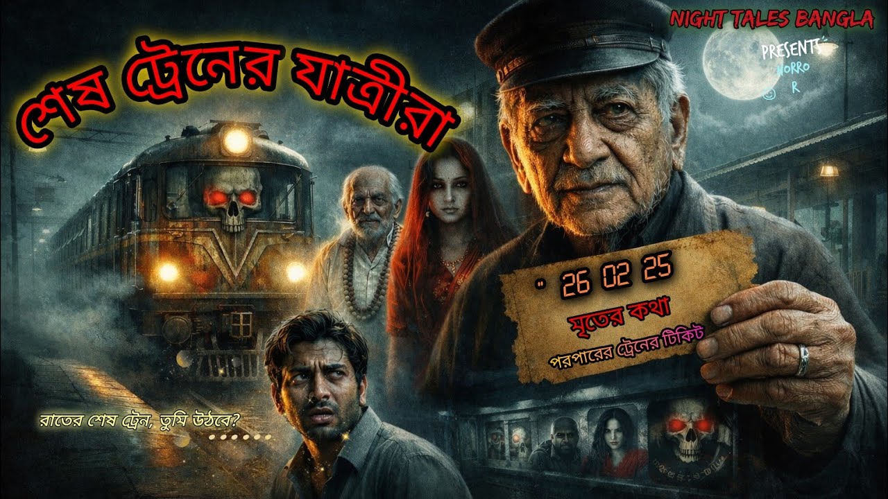 শেষ ট্রেনের যাত্রী।😰 Bangla Horror Story । Night Tales Bangla । 