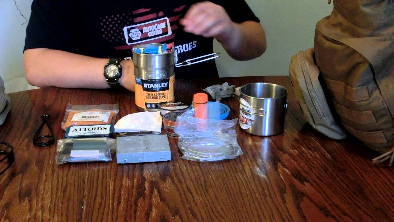 DIY All Purpose Fishing-Hunting-Trapping-Cooking-Water-Food Kit - YouTube