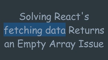 Solving React