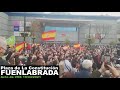 VOX en Fuenlabrada Himno Nacional 19 04 21