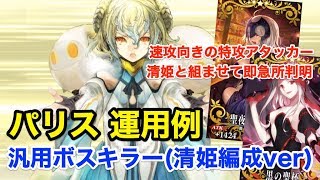 Fgo パリス運用例 汎用ボスキラー 清姫編成速攻pt 2パターン Fate Grand Order Youtube