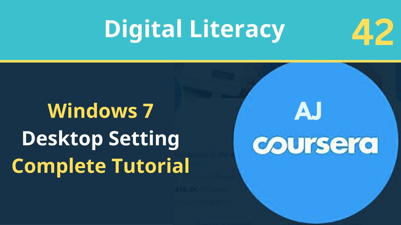 Class 42 | Microsoft Windows Desktop Setting Complete Tutorial ...