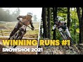 Winning Runs from Snowshoe Round #1 | UCI MTB World Cup 2021