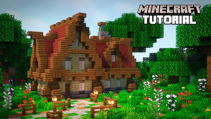 Como construir uma casa medieval? #minecraftbuilding