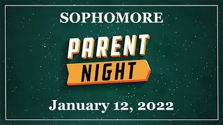 Virtual Sophomore Parent Night